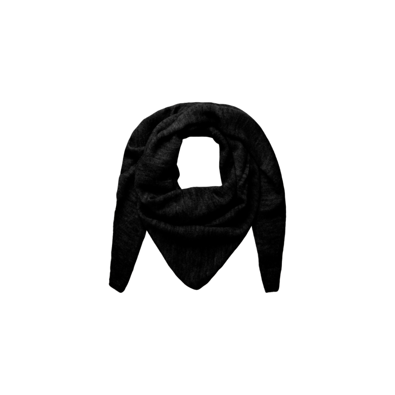 PIECES Juliana Triangle Tørklæde - Sort