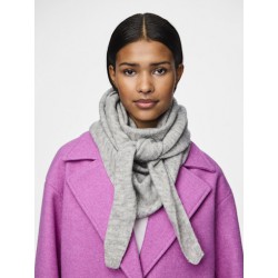 PIECES Juliana Triangle Tørklæde - Light Grey Melange