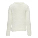 KIDS ONLY Piumo L/S Sløjfe Strik - Cloud Dancer
