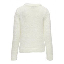 KIDS ONLY Piumo L/S Sløjfe Strik - Cloud Dancer
