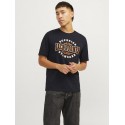 JACK & JONES Logo Rund Hals T-shirt - Sort
