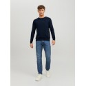 JACK & JONES Emil crew neck pullover - Navy Blazer