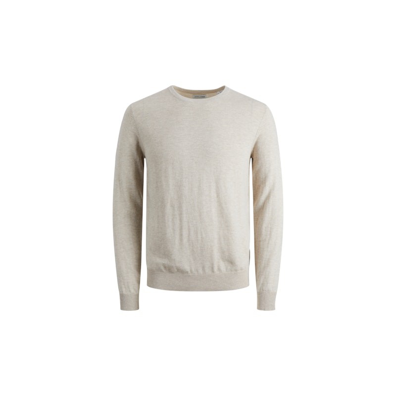 JACK & JONES Emil crew neck pullover - Oatmeal