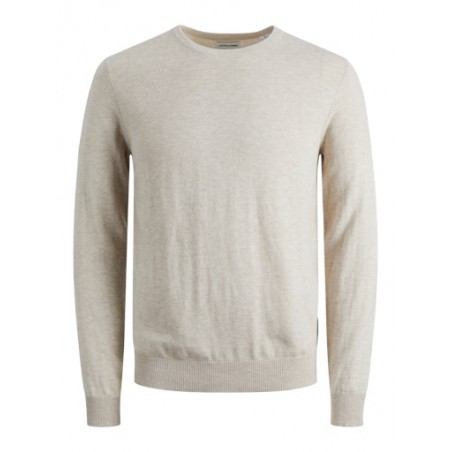 JACK & JONES Emil crew neck pullover - Oatmeal