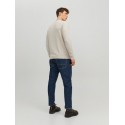 JACK & JONES Emil crew neck pullover - Oatmeal