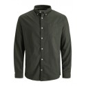 JACK & JONES Plus Size Oxford Langærmet Skjorte - Forest Night