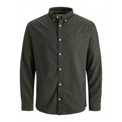 JACK & JONES Plus Size Oxford Langærmet Skjorte - Forest Night