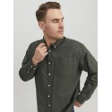 JACK & JONES Plus Size Oxford Langærmet Skjorte - Forest Night