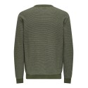 ONLY & SONS Onsmorgan Reg 12 Structure Crew Knit - Olive Night