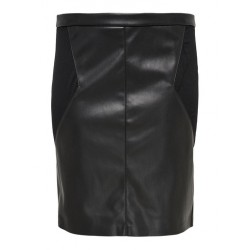 ONLY CARMAKOMA Bea Faux Læder Blyant Nederde