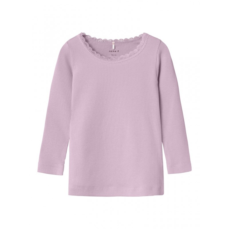 NAME IT Mini L/S Kab Bluse - Winsome Orchid