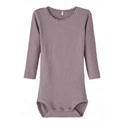 NAME IT langærmet bodystocking | Økologisk Bomuld | Shop trygt her!