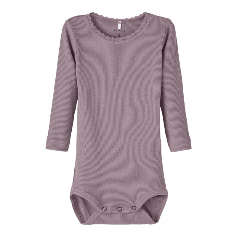 NAME IT langærmet bodystocking | Økologisk Bomuld | Shop trygt her!