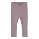 NAME IT Rib Leggings - Elderberry