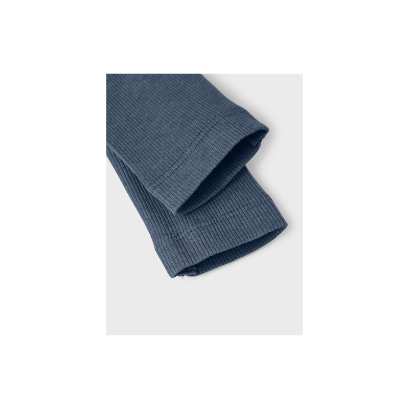NAME IT Baby Rib Leggings - Bering Sea