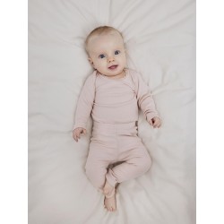 NAME IT Baby Rib Leggings - Sepia Rose
