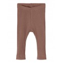NAME IT Baby Rib Leggings - Cognac Melange