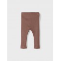 NAME IT Baby Rib Leggings - Cognac Melange