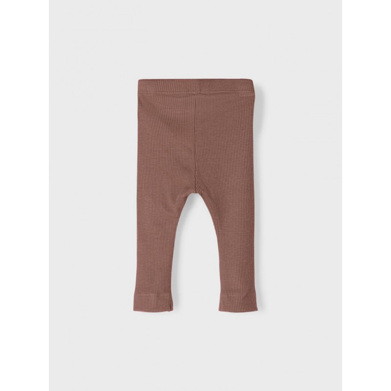 NAME IT Baby Rib Leggings - Cognac Melange