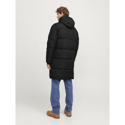 JJ Rebel Logo Lang Puffer Jakke - Sort