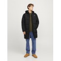 JJ Rebel Logo Lang Puffer Jakke - Sort