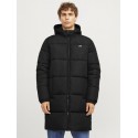 JJ Rebel Logo Lang Puffer Jakke - Sort
