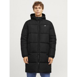 JJ Rebel Logo Lang Puffer Jakke - Sort