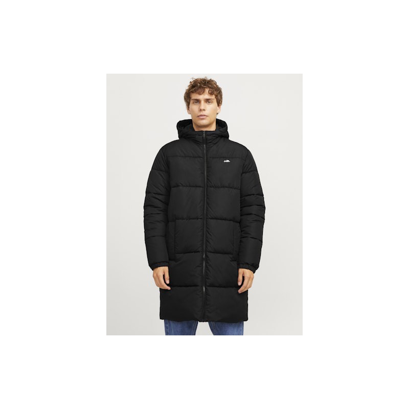 JJ Rebel Logo Lang Puffer Jakke - Sort