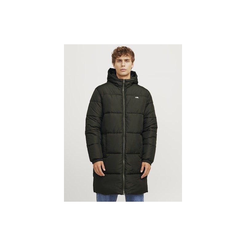 JJ Rebel Logo Lang Puffer Jakke - Rosin