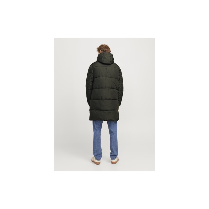 JJ Rebel Logo Lang Puffer Jakke - Rosin