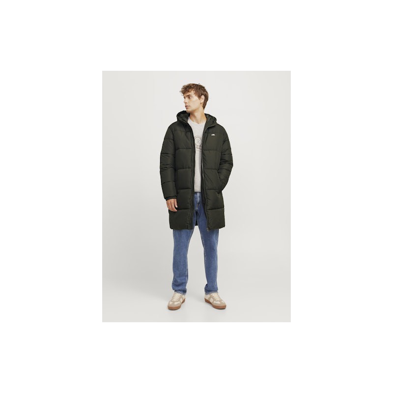 JJ Rebel Logo Lang Puffer Jakke - Rosin