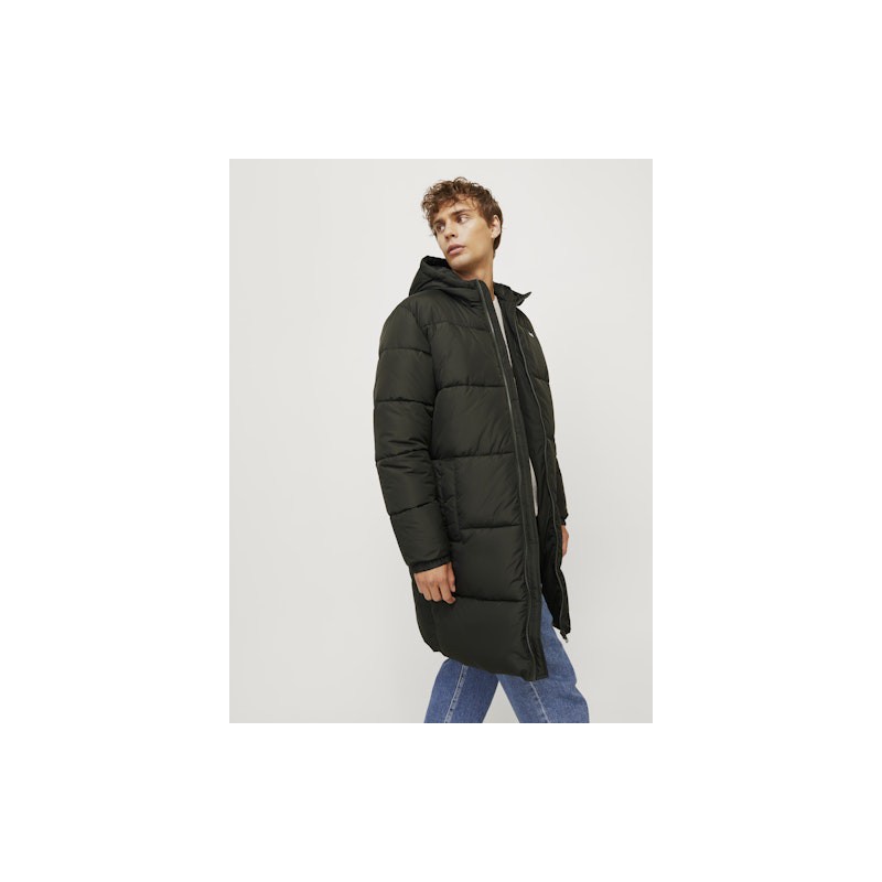 JJ Rebel Logo Lang Puffer Jakke - Rosin