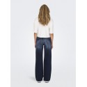ONLY Madison Blush Højtaljede Brede Denim Tai081 - Dark Blue Denim