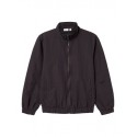 NAME IT Kids Serip Lynlås Cardigan - Obsidian