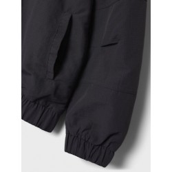 NAME IT Kids Serip Lynlås Cardigan - Obsidian