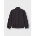 NAME IT Kids Serip Lynlås Cardigan - Obsidian