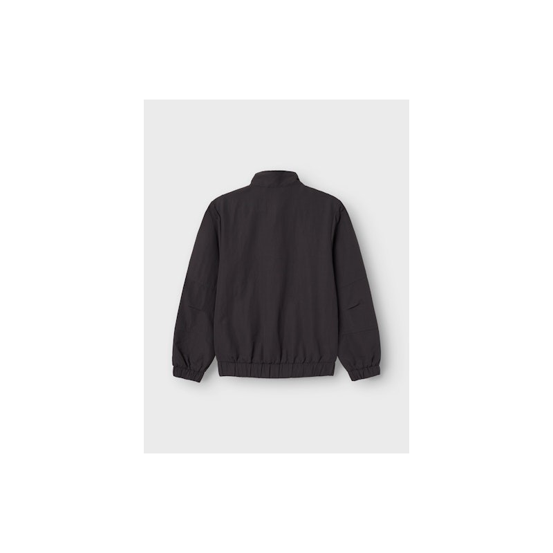 NAME IT Kids Serip Lynlås Cardigan - Obsidian