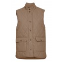 FRANSA Quiltet Vest - Coca Mocha