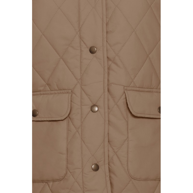 FRANSA Quiltet Vest - Coca Mocha