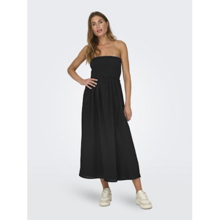 ONLY Claudia Smock Tube Dress - Sort