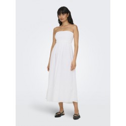 ONLY Claudia Smock Tube Dress - Hvid