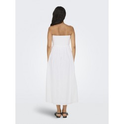 ONLY Claudia Smock Tube Dress - Hvid