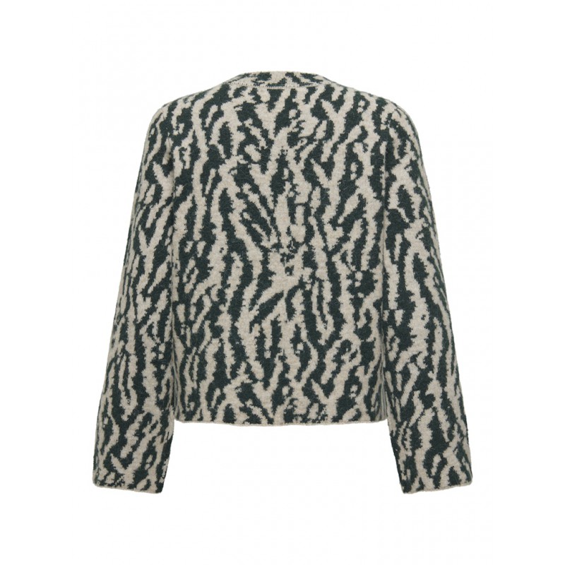 JDY Eva Jacquard Pullover - Simply Taupe