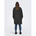ONLY CARMAKOMA Jade Strik Cardigan - Dark Grey Melange