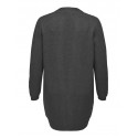 ONLY CARMAKOMA Jade Strik Cardigan - Dark Grey Melange