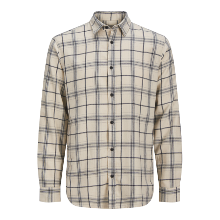JACK & JONES Jrebchase Check Shirt Langærmet - Moonbeam