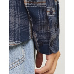 JJ Rebel Chase Ternet L/S Skjorte - Sky Captain