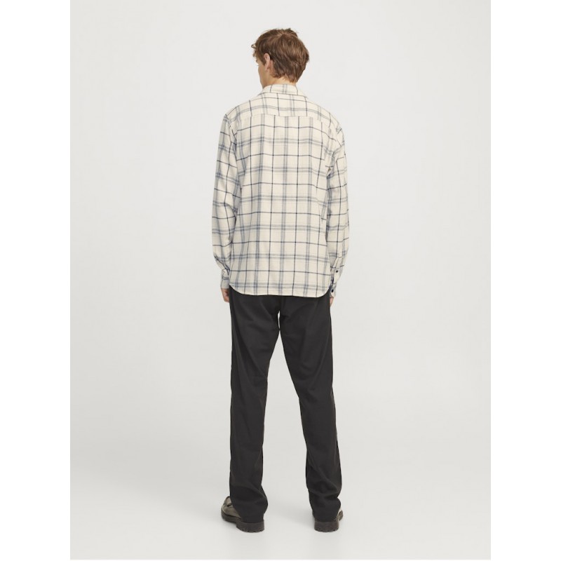 JJ Rebel Chase Ternet L/S Skjorte - Moonbeam