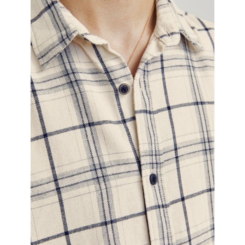 JJ Rebel Chase Ternet L/S Skjorte - Moonbeam