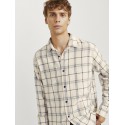JJ Rebel Chase Ternet L/S Skjorte - Moonbeam